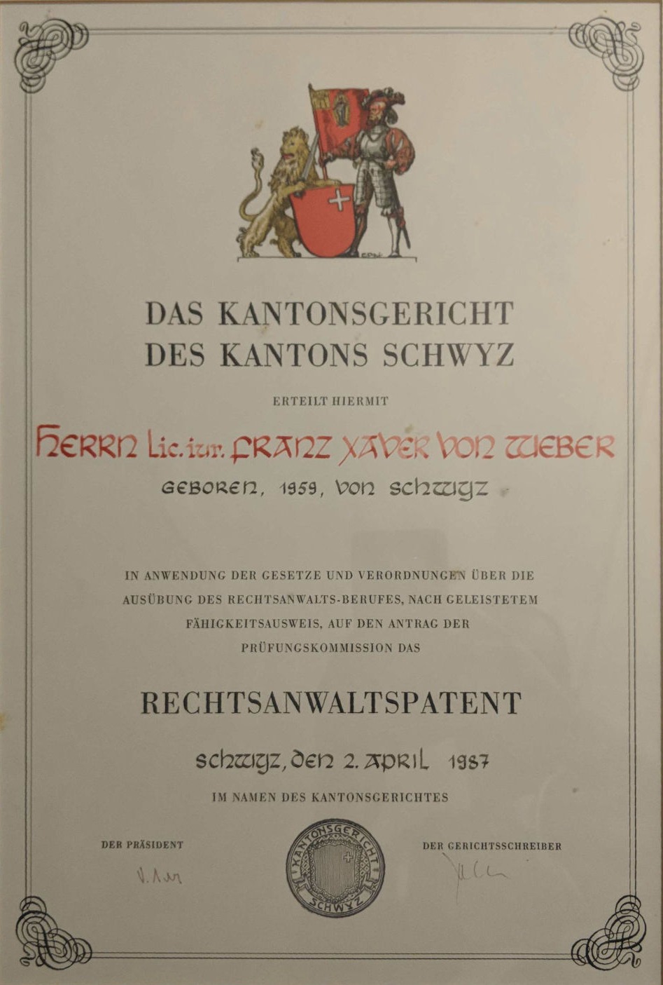 Franz Xaver von Weber